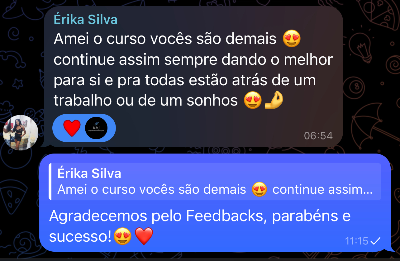 Depoimento positivo da Érika Silva sobre o curso nail designer