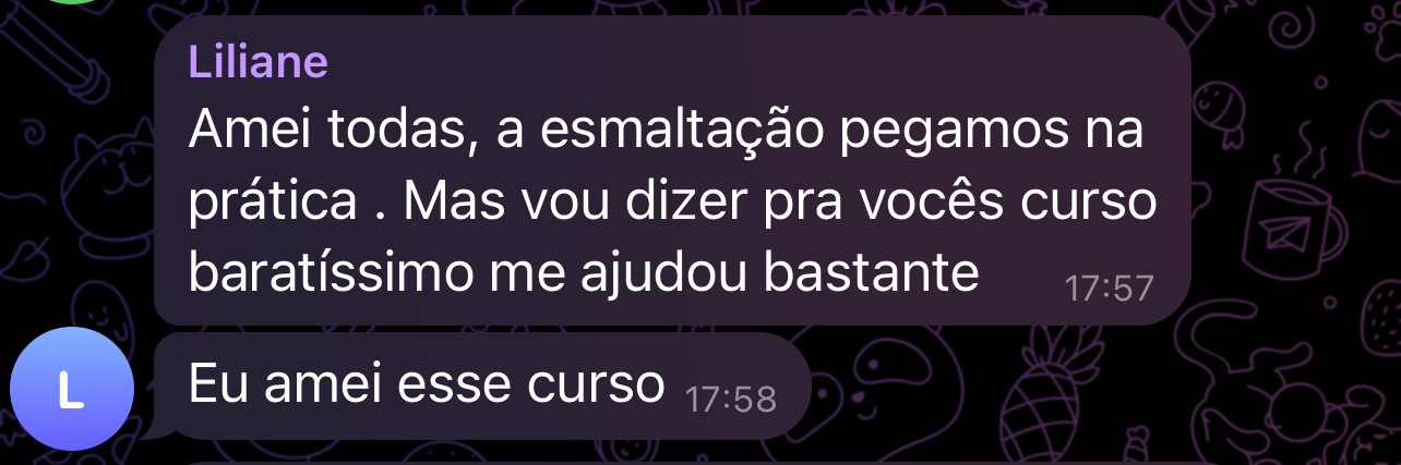 Depoimento da Liliane sobre o curso nail designer ser barato e eficiente